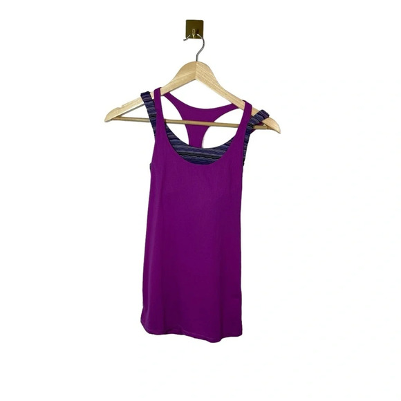 Lululemon All Sport Support Tank/Bra Combo in Ultra Violet Size 2 - Picture 7 of 13